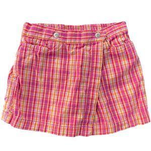90s VINTAGE The Children's Place Girls Plaid Skort 100% Cotton